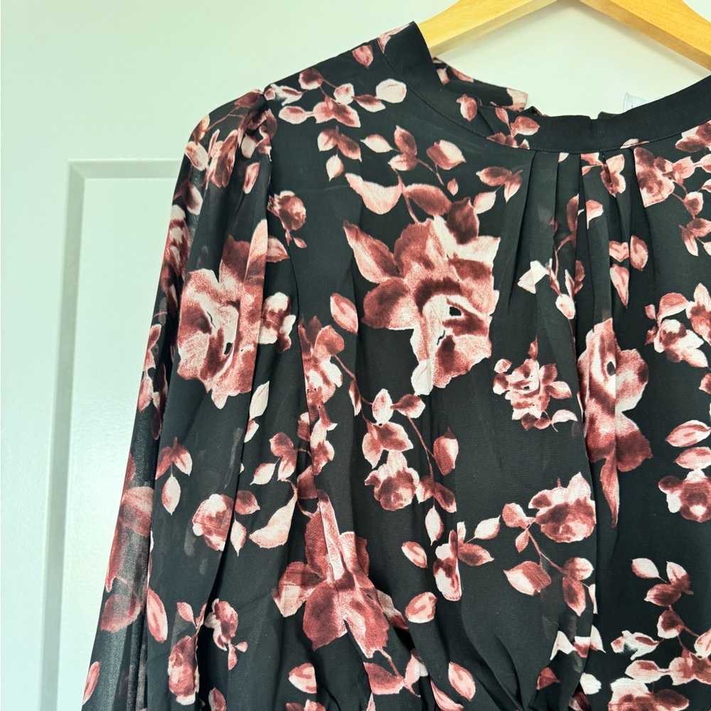 Grace & Lace Black and Pink Floral Dress
